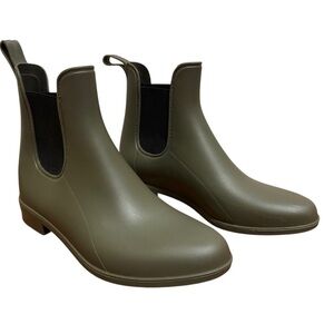 Capellini New York Rain Boots Olive Green Sz 8